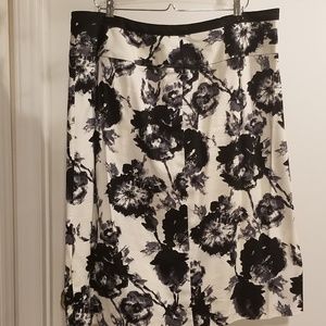 Cato Black & White Printed Skirt